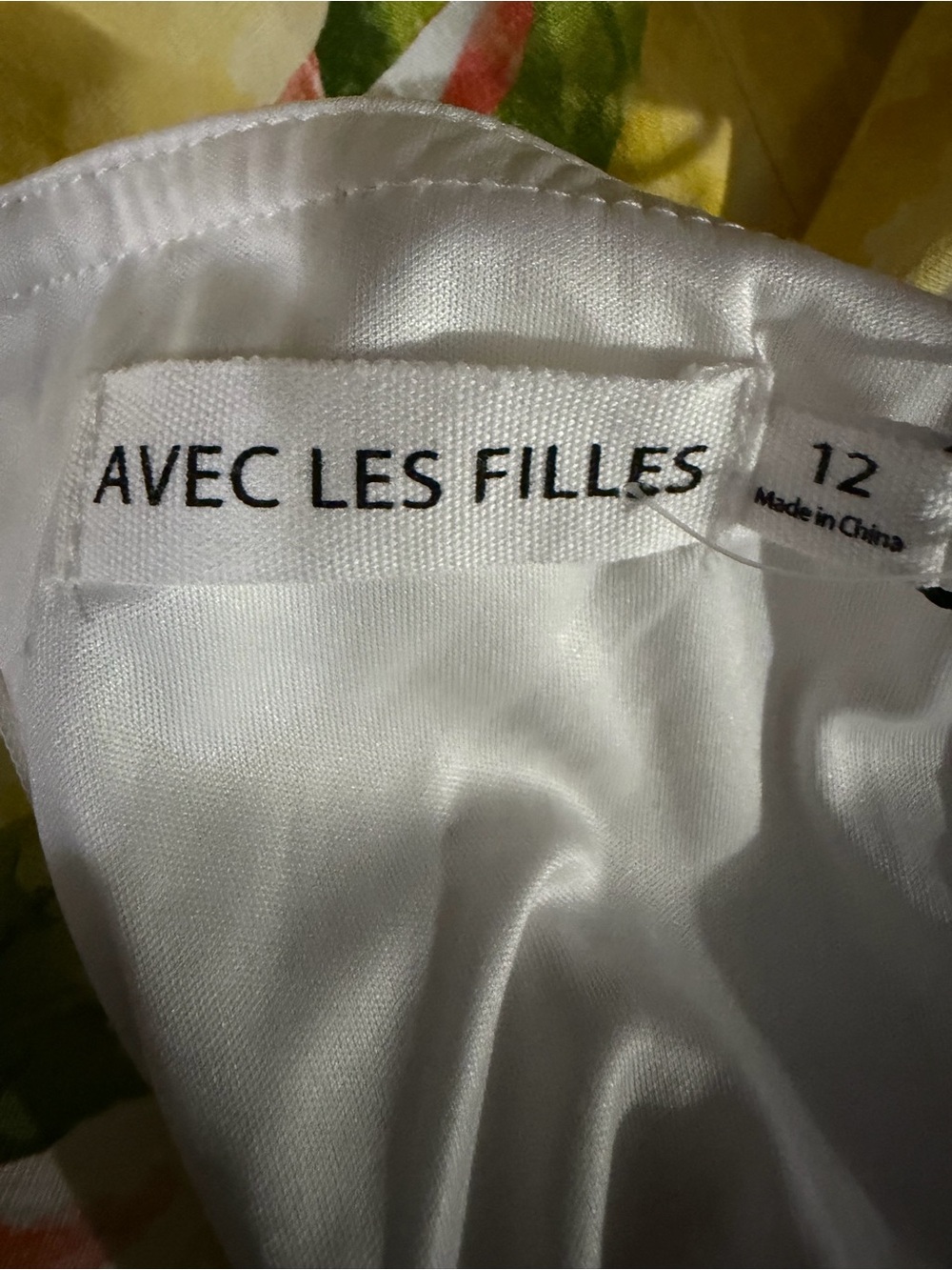 Avec Les Filles Lemon Print Fit & Flare Sundress NWT Size 12 Resort vacation - Picture 6 of 10
